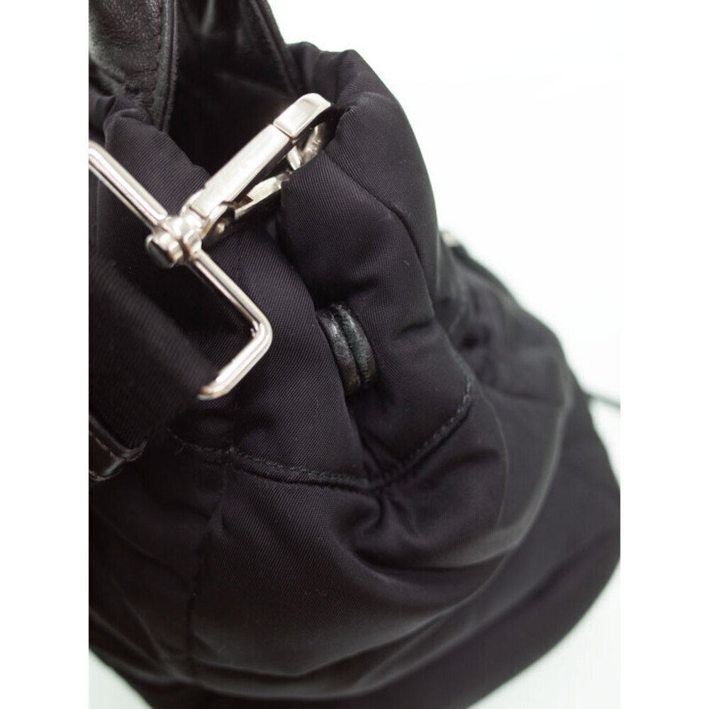 Prada Tessuto Nylon Bomber Tote Shoulder Bag Black - Picture 9 of 9